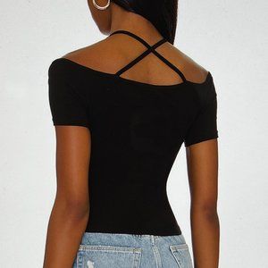 BB Dakota by Steve Madden Chic in the Streets Black Top New with Tags